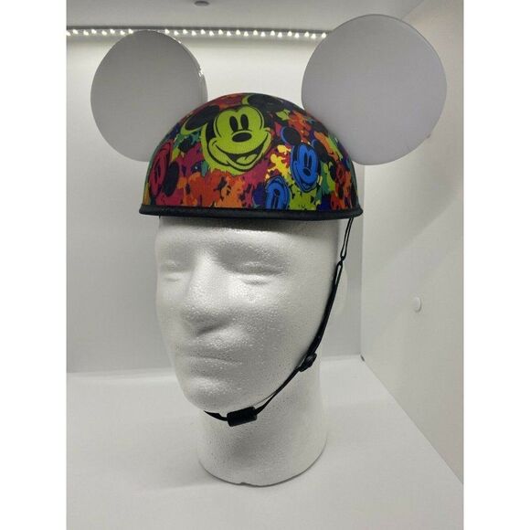 Mickey Mouse Walt Disney Parks Glow Ears Multi Colored Hat Rainbow Light Up - Picture 2 of 8